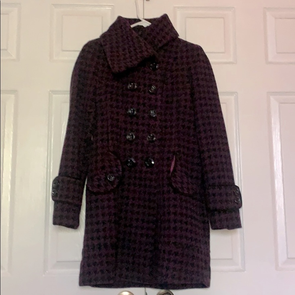 BKE Plaid Peacoat